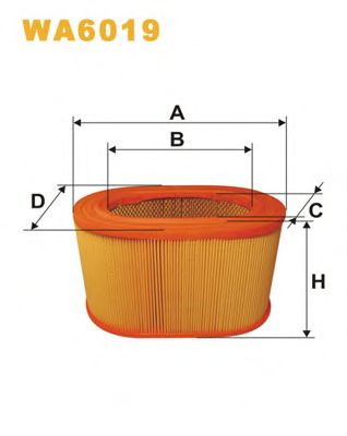 WIX FILTERS wa6019 -  Воздушный фильтр